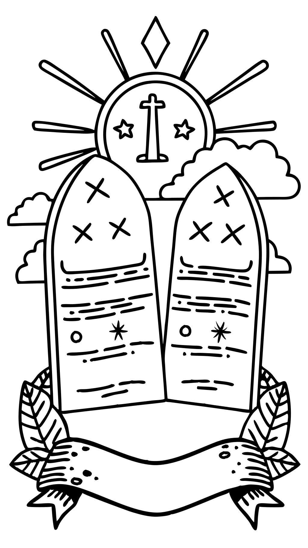 10 commandments coloring page free